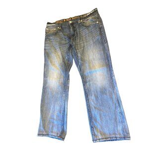 Rock Revival Mens Rocky Straight Jeans Size 36 Blue Denim